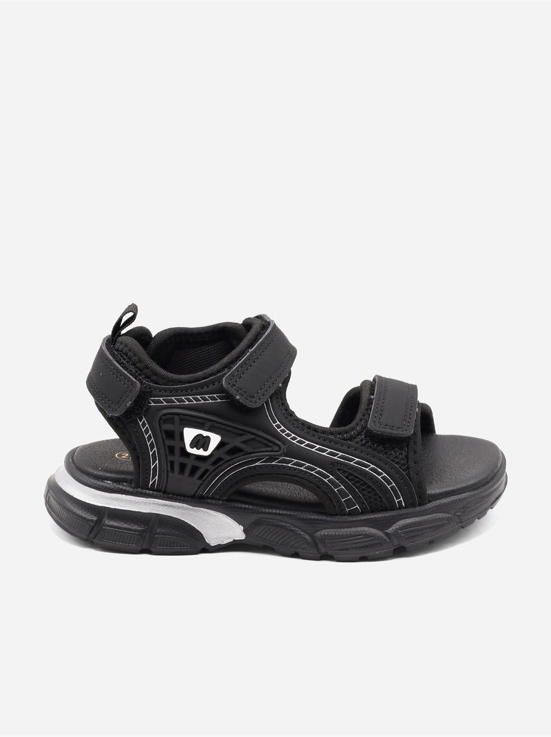 Sandalias correa cruzada Negro - Kiabi