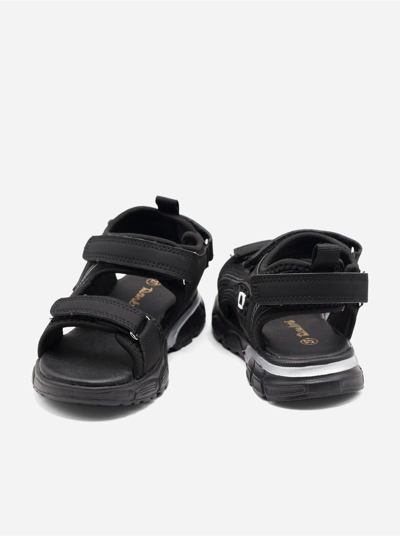 Sandalias correa cruzada Negro - Kiabi