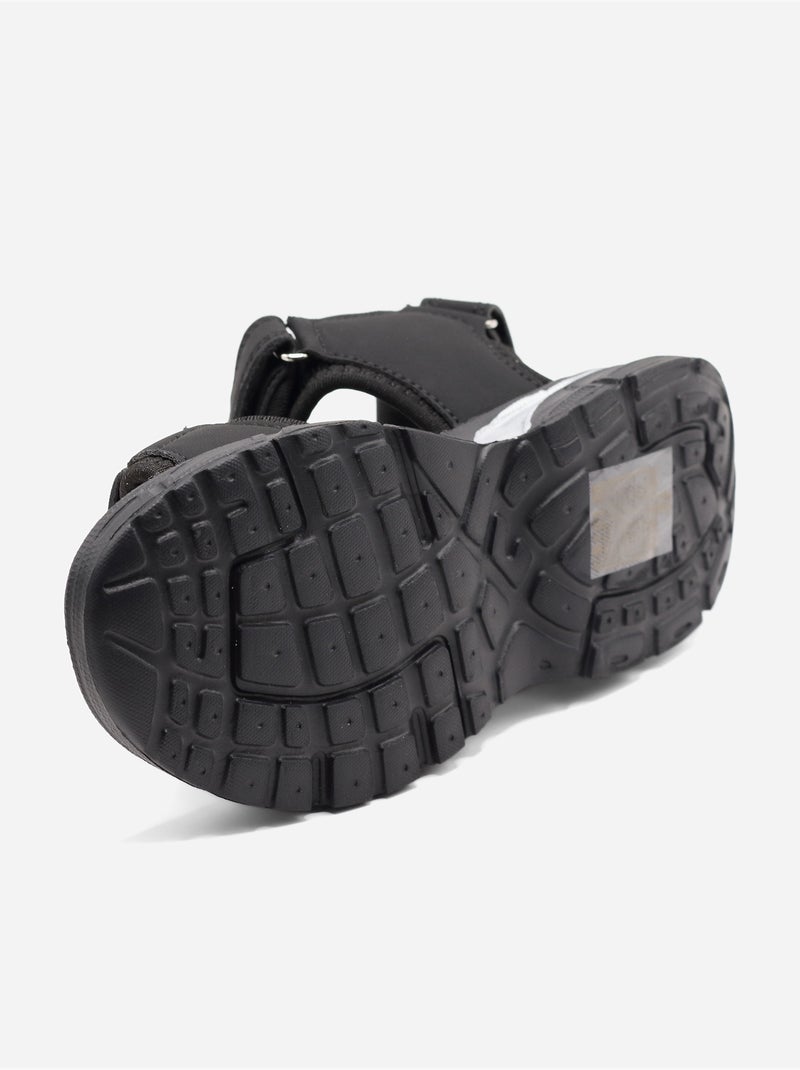 Sandalias correa cruzada Negro - Kiabi