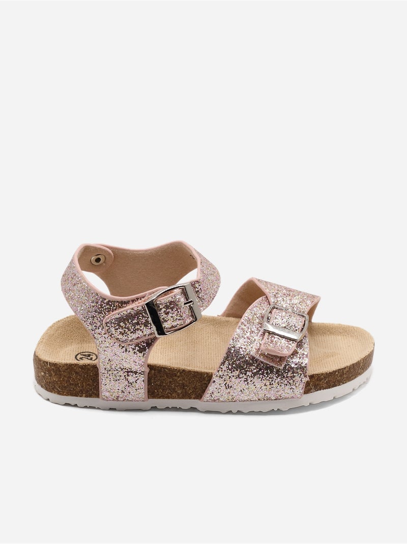 Sandalias correa cruzada Rosa - Kiabi
