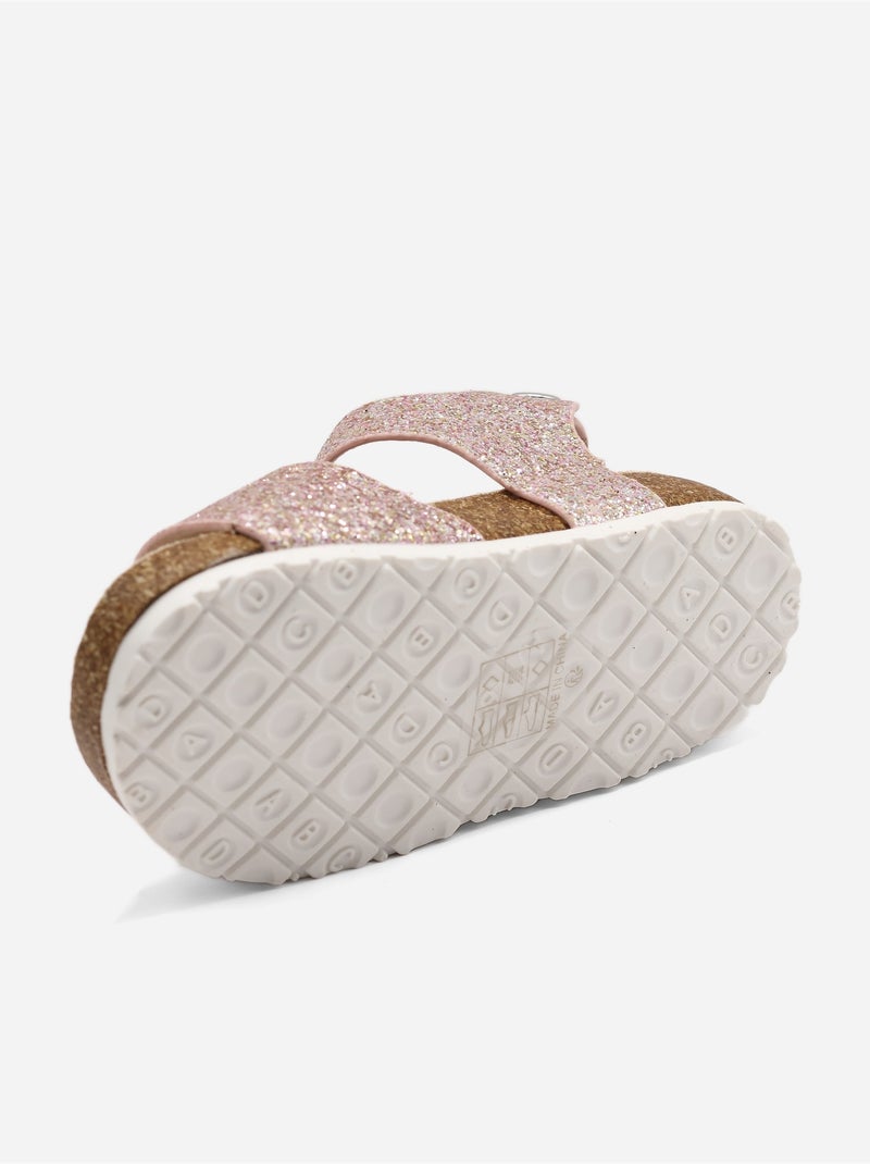 Sandalias correa cruzada Rosa - Kiabi