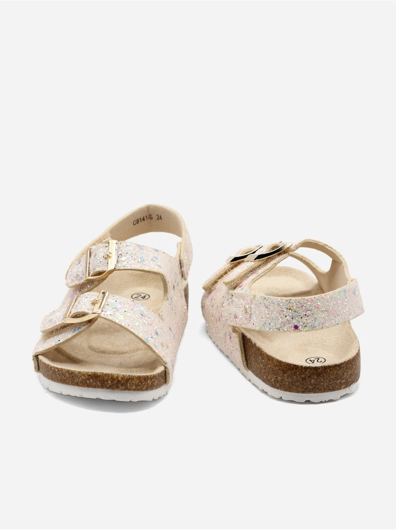 Sandalias correa cruzada Rosa - Kiabi