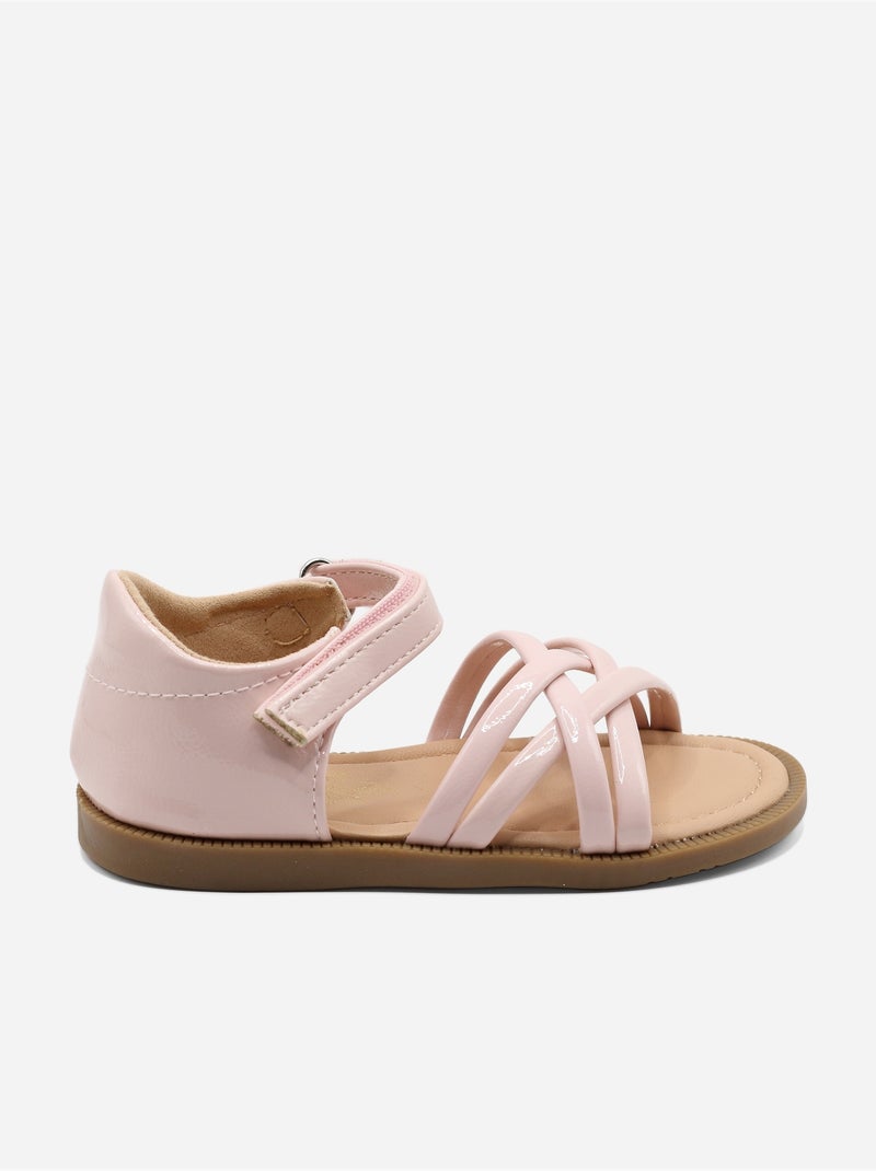 Sandalias correa cruzada Rosa - Kiabi