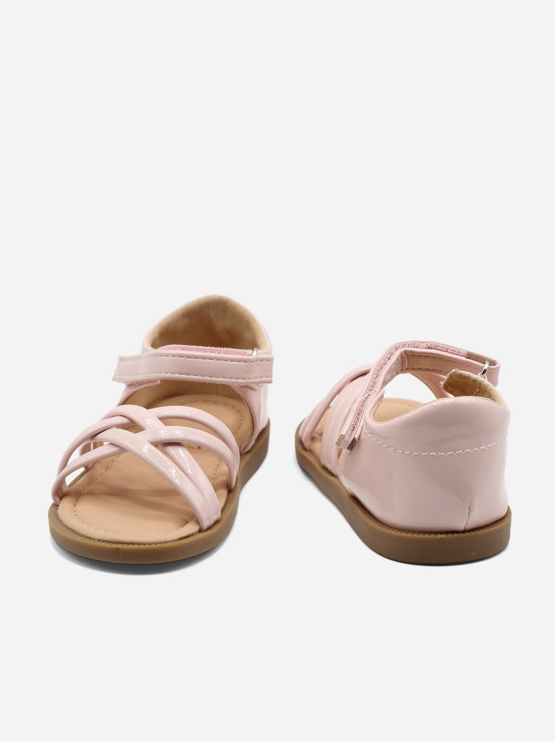 Sandalias correa cruzada Rosa - Kiabi