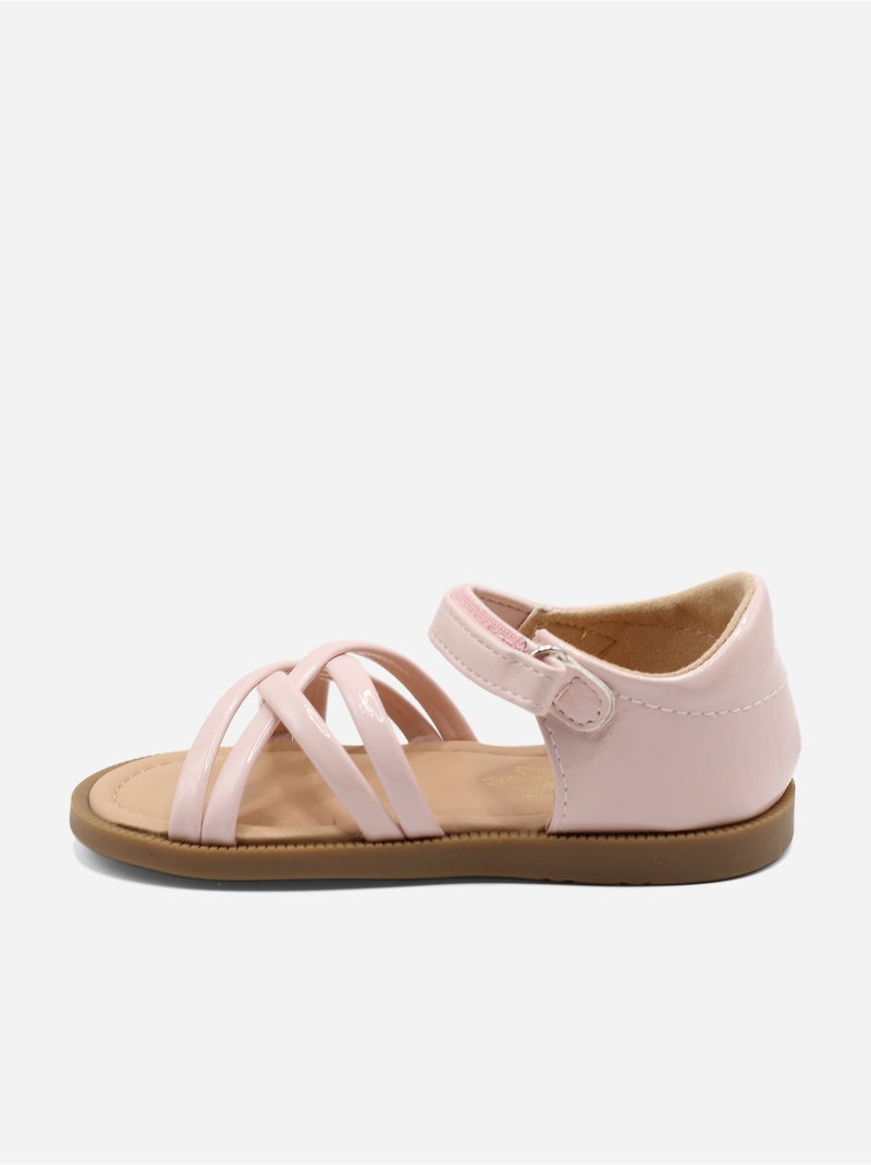 Sandalias correa cruzada Rosa - Kiabi