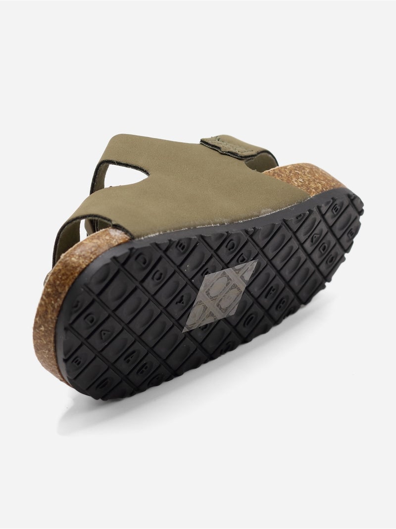 Sandalias correa cruzada Verde - Kiabi