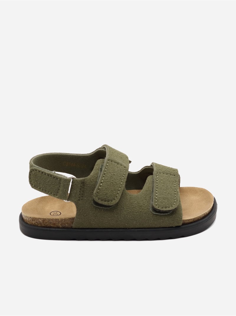Sandalias correa cruzada Verde - Kiabi