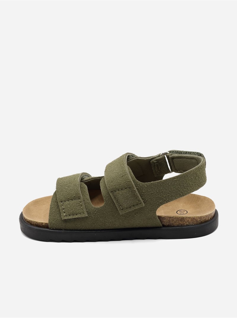 Sandalias correa cruzada Verde - Kiabi