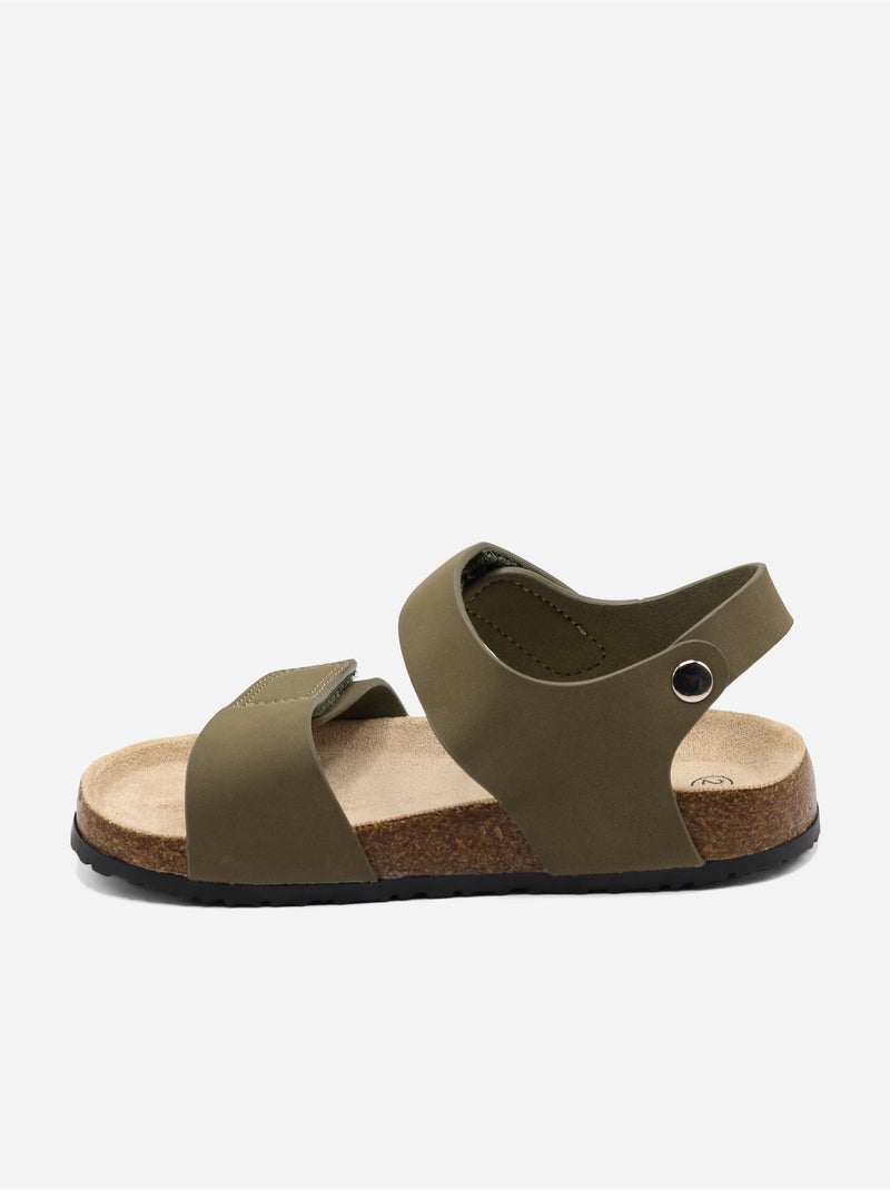 Sandalias correa cruzada Verde - Kiabi