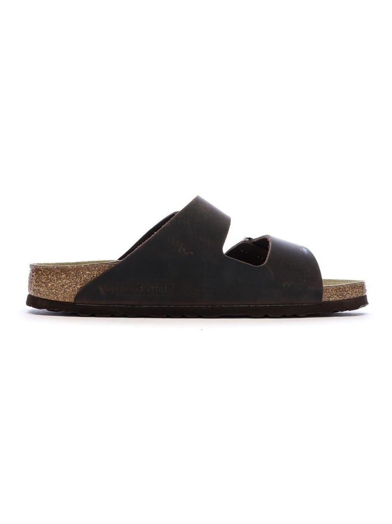 Sandalias Cuero Birkenstock Arizona Marrón - Kiabi