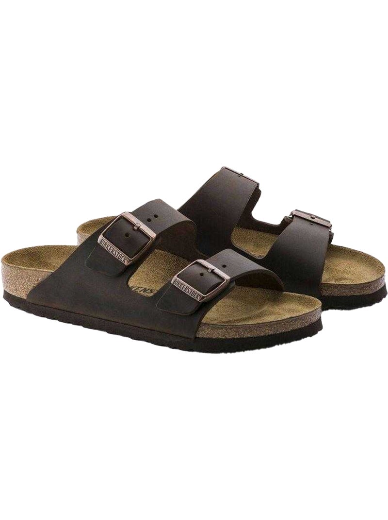 Sandalias Cuero Birkenstock Arizona Marrón - Kiabi