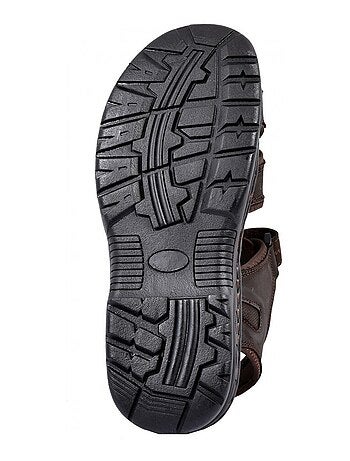 Sandalias cuero con velcro