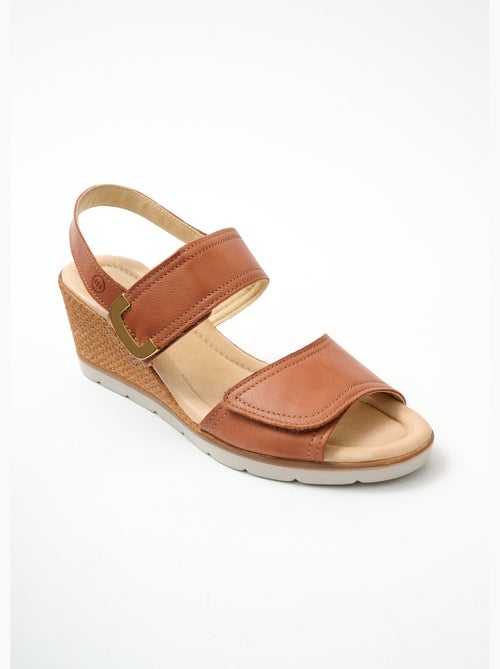 Sandalias cuña ancha confort - Afibel - Kiabi