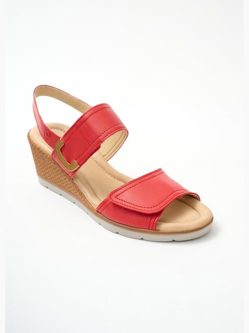 Sandalias cuña ancha confort - Afibel - Kiabi
