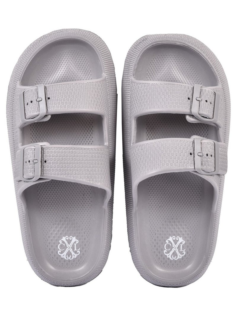 Sandalias CXL BY LACROIX EVA Hebilla Gris - Kiabi