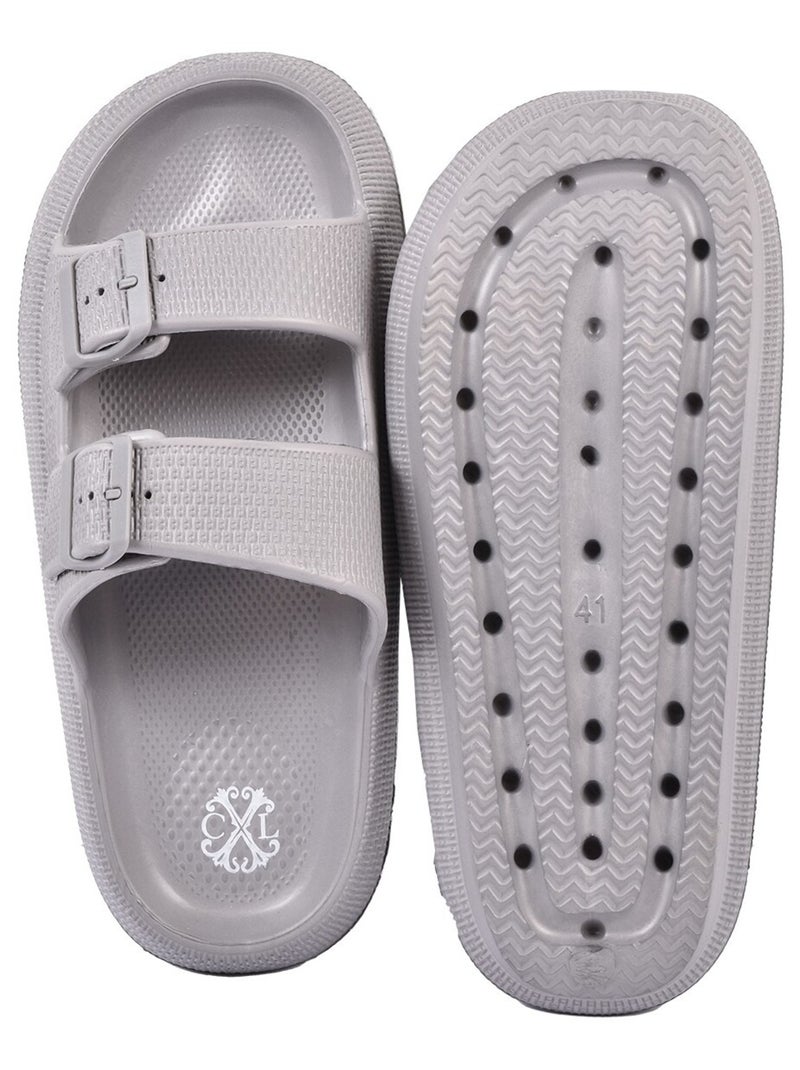Sandalias CXL BY LACROIX EVA Hebilla Gris - Kiabi
