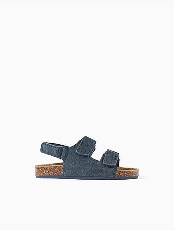 Sandalias de ante con plantilla de corcho