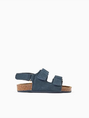 Sandalias de ante con plantilla de corcho