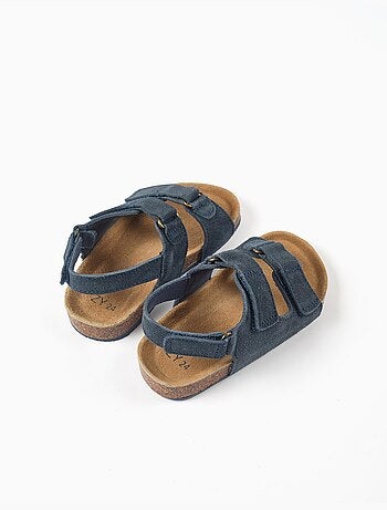 Sandalias de ante con plantilla de corcho