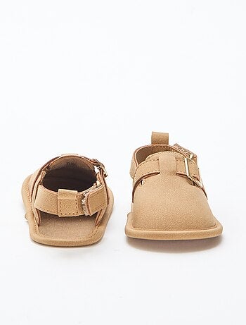 Sandalias de ante liso