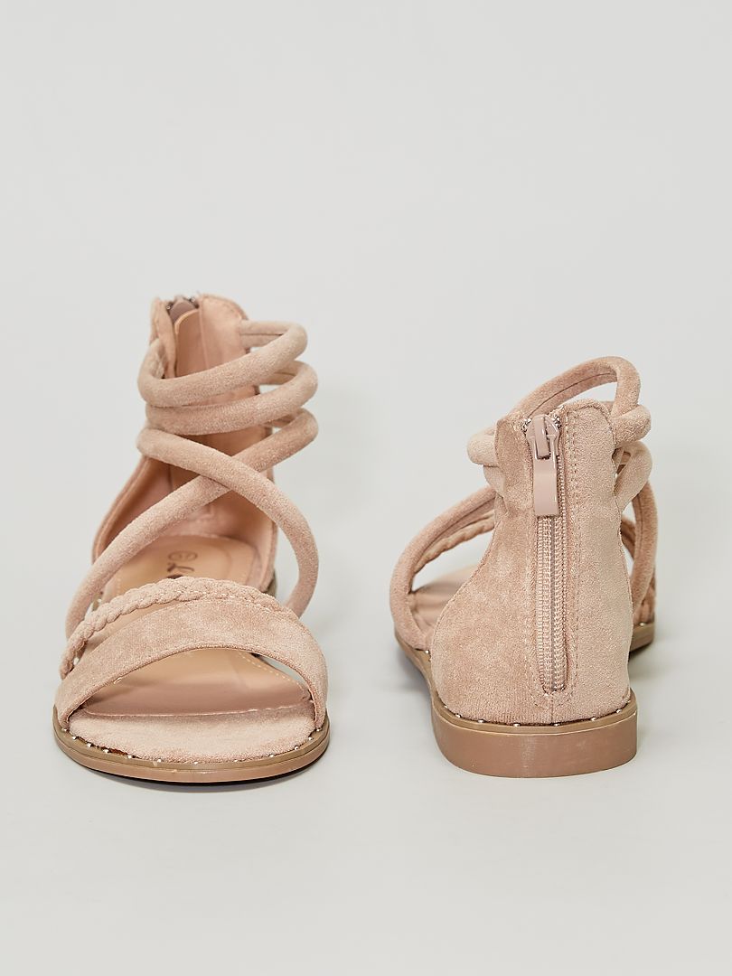 Sandalias de antelina BEIGE Kiabi 20.00€