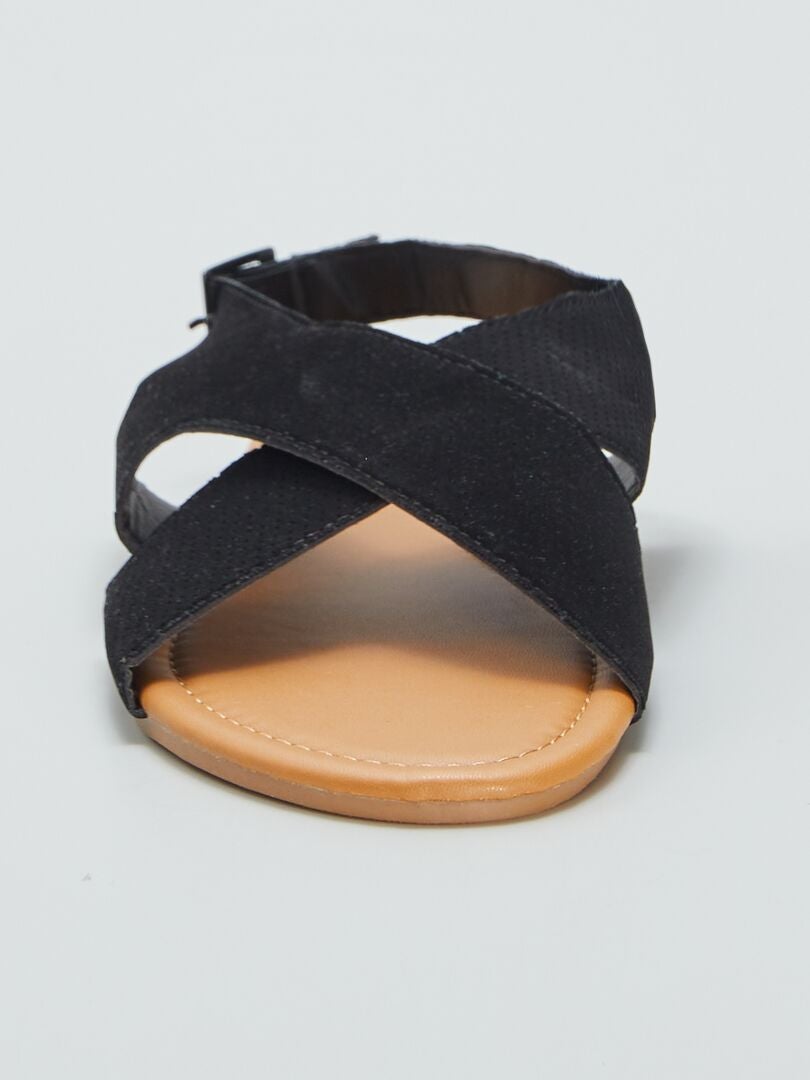 Sandalias de antelina NEGRO Kiabi 8.00€