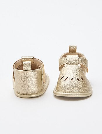 Sandalias de ceremonia doradas