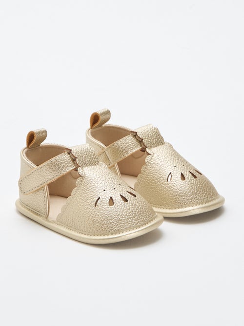 Sandalias de ceremonia doradas - Kiabi