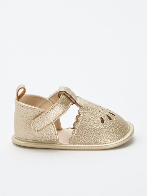 Sandalias de ceremonia doradas - Kiabi