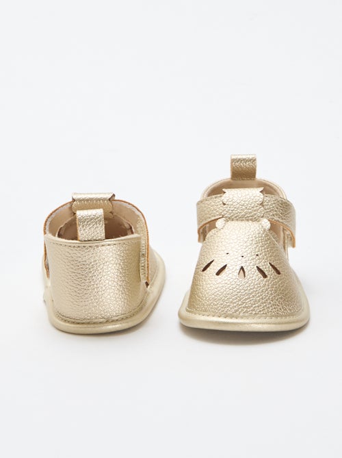 Sandalias de ceremonia doradas - Kiabi