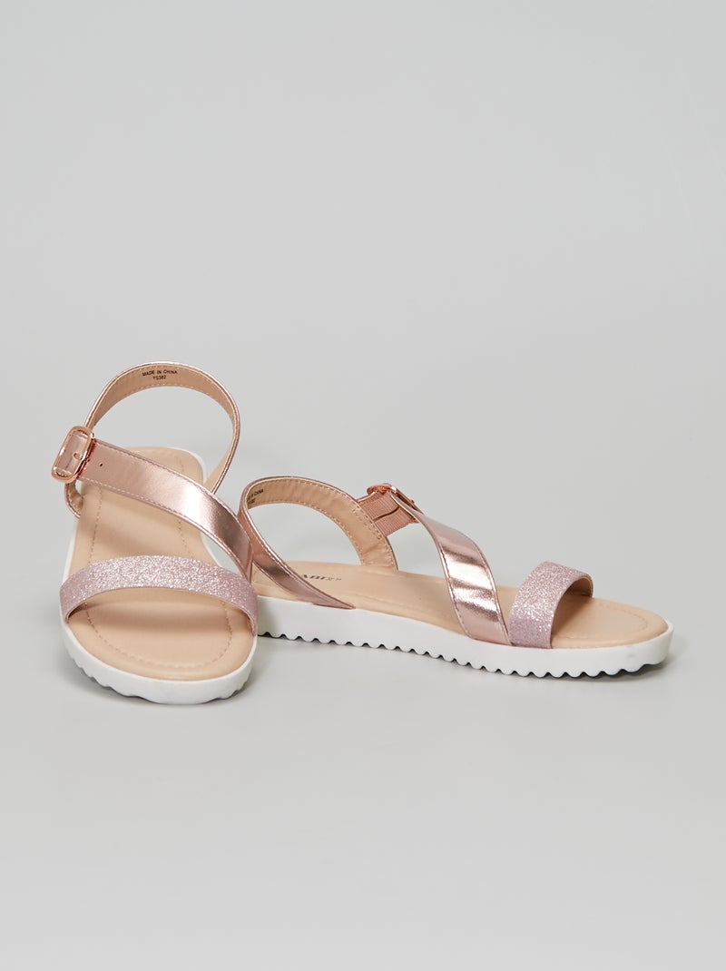 Sandalias de charol ROSA - Kiabi