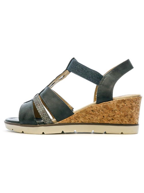 Sandalias de cuña para mujer relife - Kiabi