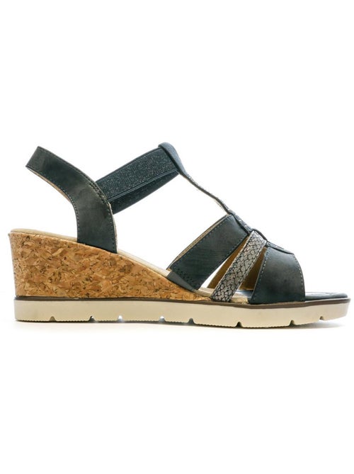 Sandalias de cuña para mujer relife - Kiabi