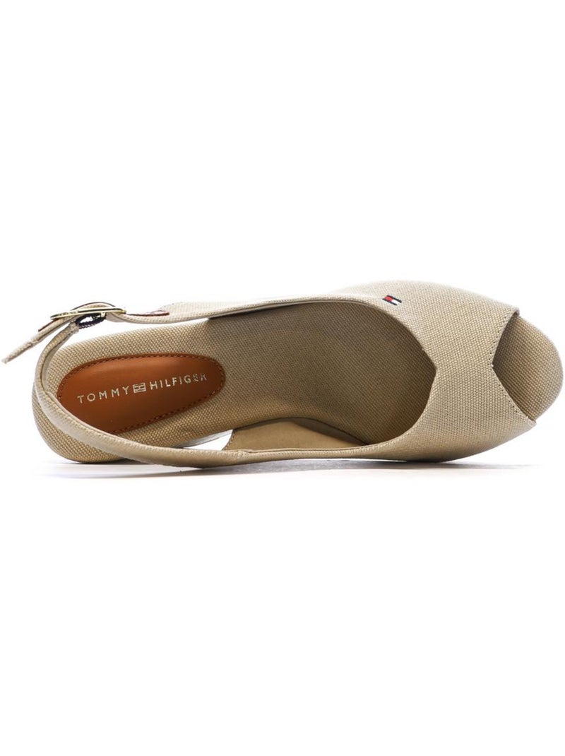 Sandalias de cuña para mujer Tommy Hilfiger Beige - Kiabi