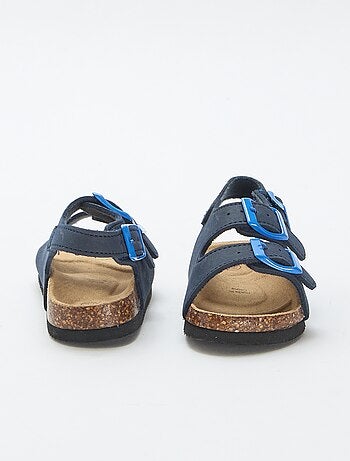 Sandalias de doble tira con hebillas