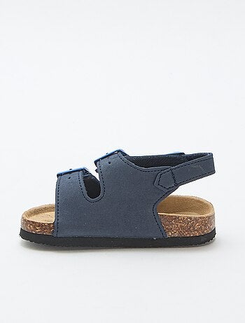 Sandalias de doble tira con hebillas