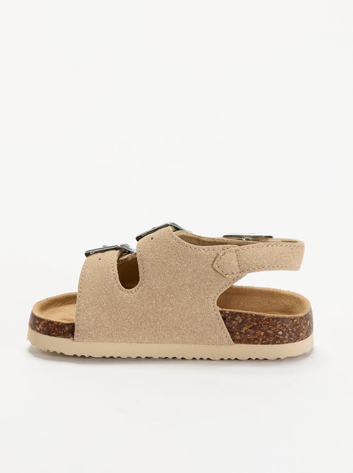 Sandalias de doble tira con hebillas contrastantes - Kiabi Sandalias de doble tira con hebillas contrastantes - Kiabi