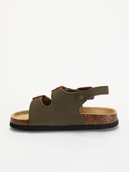 Sandalias de doble tira con hebillas contrastantes - Kiabi Sandalias de doble tira con hebillas contrastantes - Kiabi