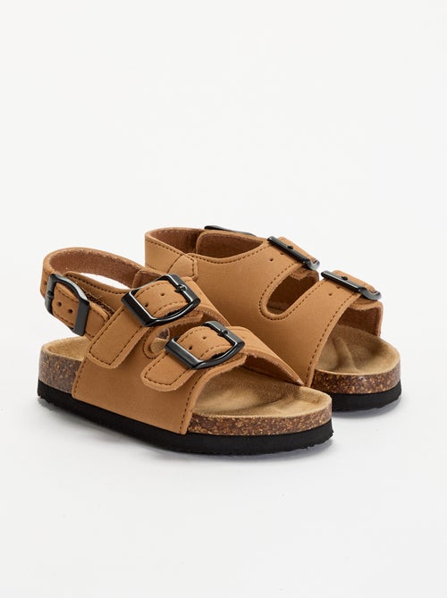 Sandalias de doble tira con hebillas contrastantes - Kiabi Sandalias de doble tira con hebillas contrastantes - Kiabi