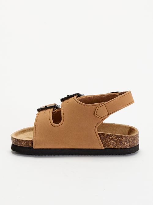 Sandalias de doble tira con hebillas contrastantes - Kiabi Sandalias de doble tira con hebillas contrastantes - Kiabi