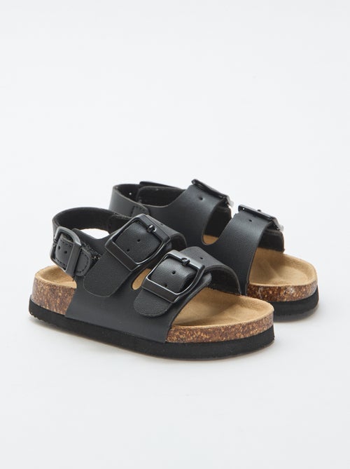 Sandalias de doble tira con hebillas - Kiabi