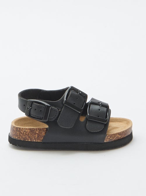 Sandalias de doble tira con hebillas - Kiabi