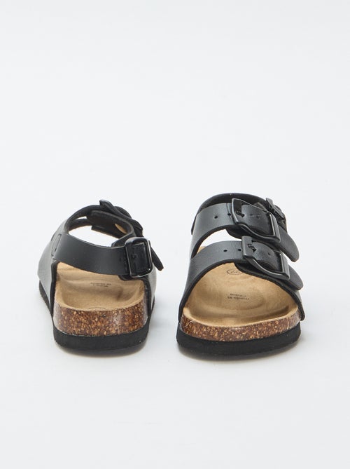Sandalias de doble tira con hebillas - Kiabi