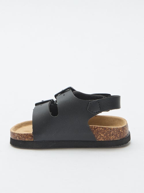 Sandalias de doble tira con hebillas - Kiabi