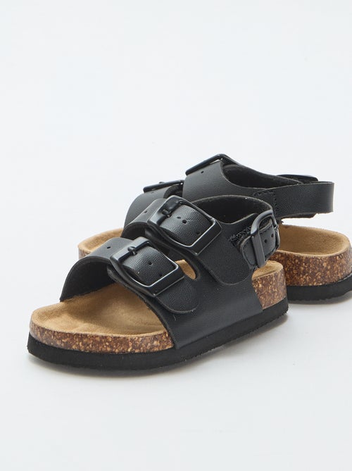Sandalias de doble tira con hebillas - Kiabi