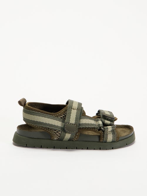 Sandalias de doble tira con velcro - Kiabi Sandalias de doble tira con velcro - Kiabi