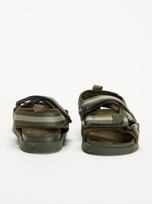 Sandalias de doble tira con velcro - Kiabi Sandalias de doble tira con velcro - Kiabi