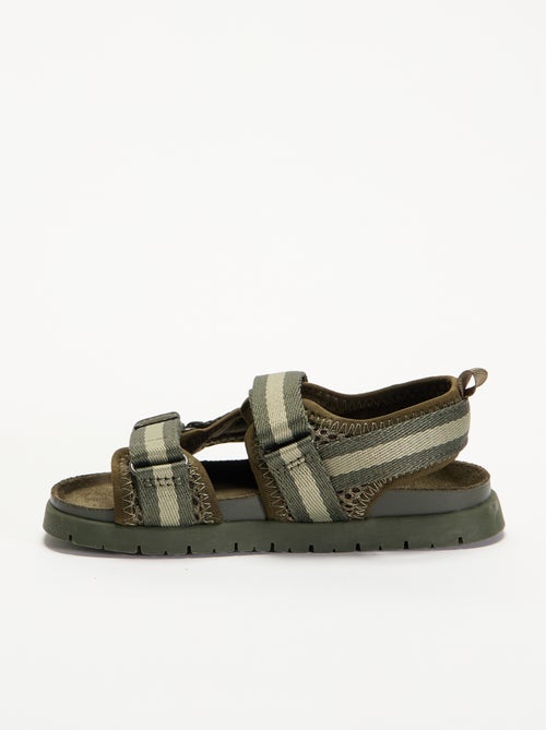 Sandalias de doble tira con velcro - Kiabi Sandalias de doble tira con velcro - Kiabi