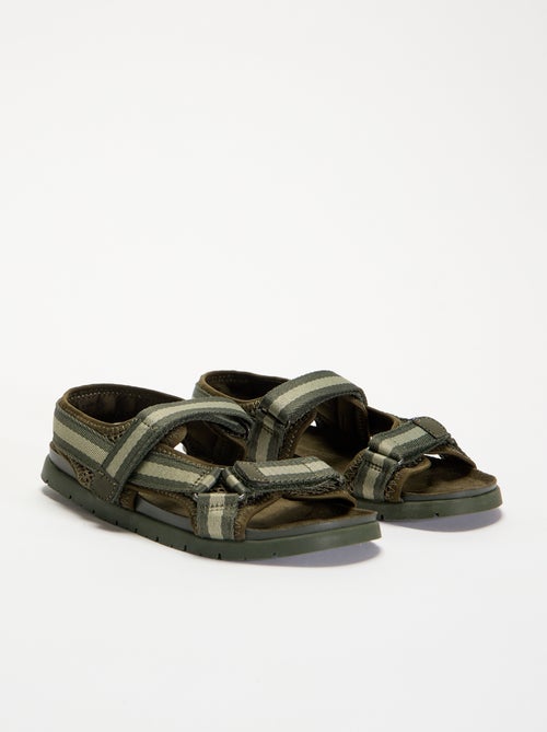 Sandalias de doble tira con velcro - Kiabi Sandalias de doble tira con velcro - Kiabi