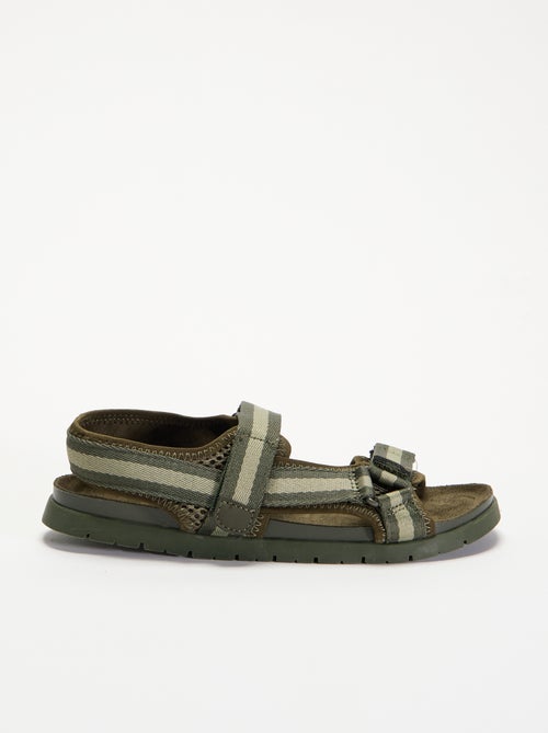 Sandalias de doble tira con velcro - Kiabi Sandalias de doble tira con velcro - Kiabi